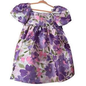 Bonnie Jean Purple and Pink Floral Kids Formal Dress 3T
